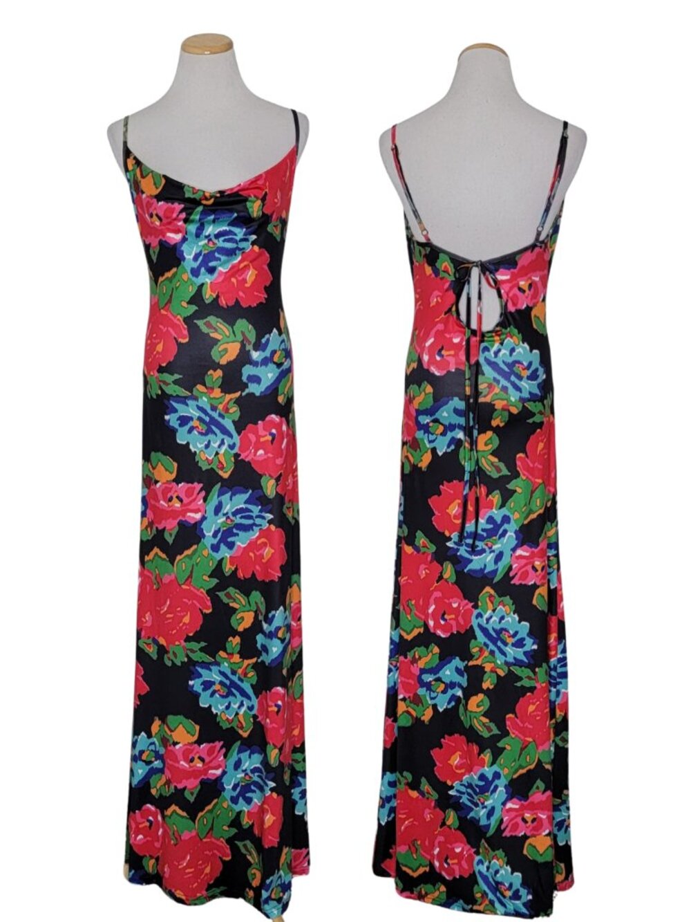 NWOT_ SHEIN Floral Cowl Maxi Dress